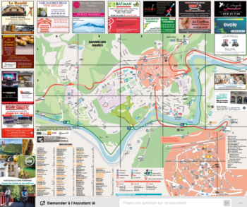 Plan de ville/ carte touristique