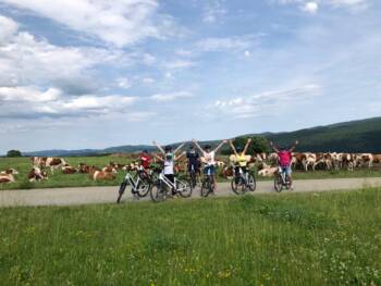 balade à vélo en famille