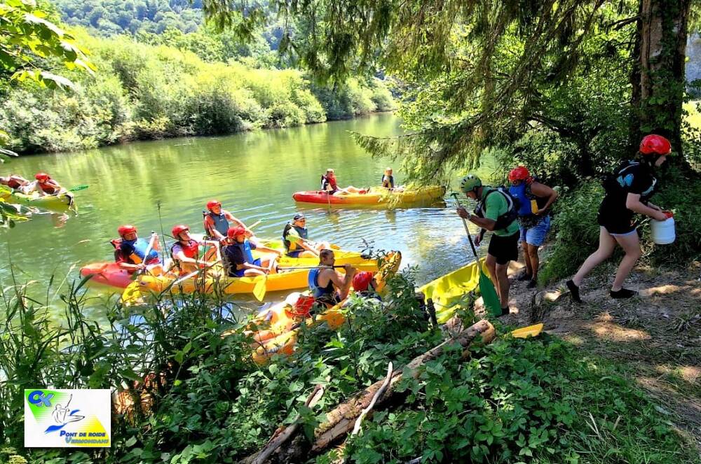 Descente en canoë-kayak sur le Doubs