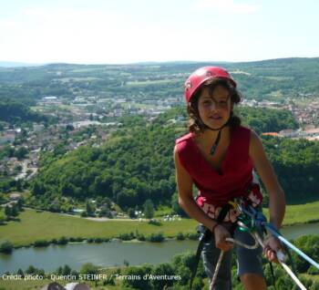 Rappel en falaise